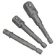 image 5 of 3pc Allen Hex Socket Driver Set 1/4" 3/8" 1/2" Power Shank Adaptor Adapter AT706