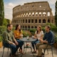image 7 of Centurion Supports OSHOWA Garden and Patio Table and 4 Large Chairs with Armrests Cast Aluminium Bistro Set - Black