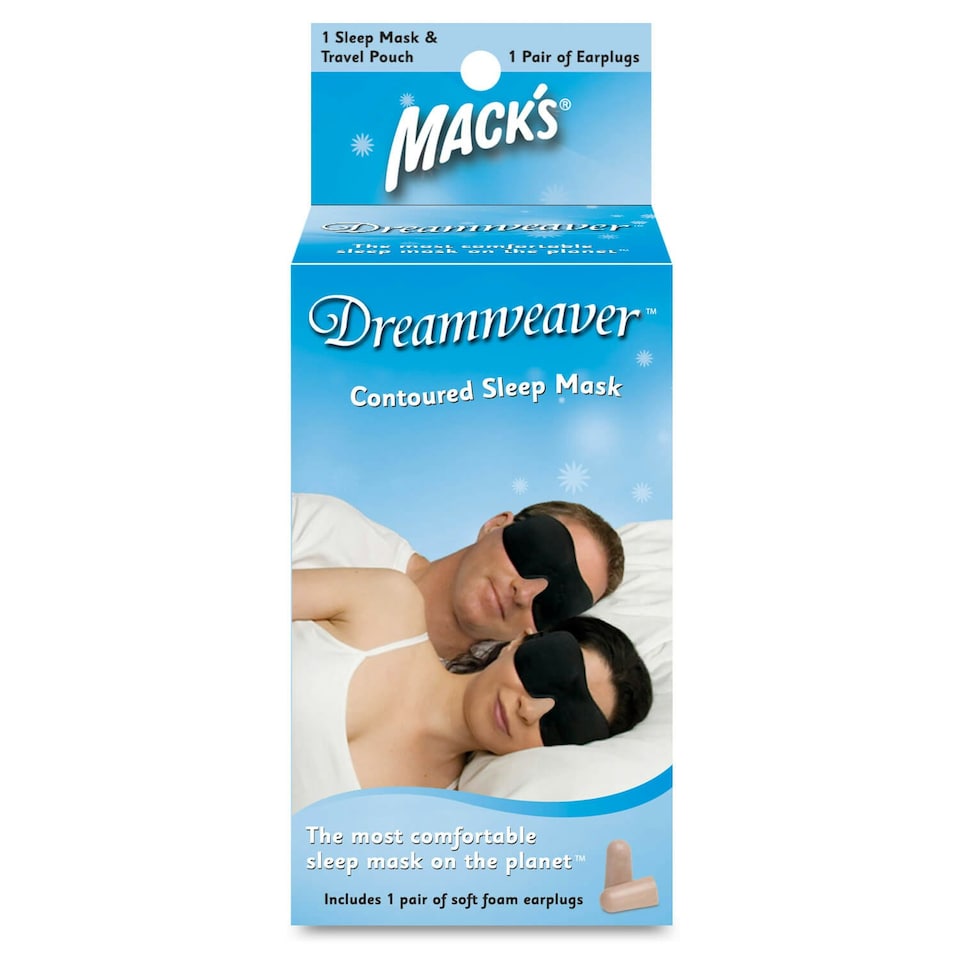 image 1 of Dreamweaver Contoured Sleep Mask Black