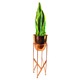 image 4 of Artificial Yukka Plant Metal Planter Stand Copper 90cm Tall Realistic Premium Botanik | Copper