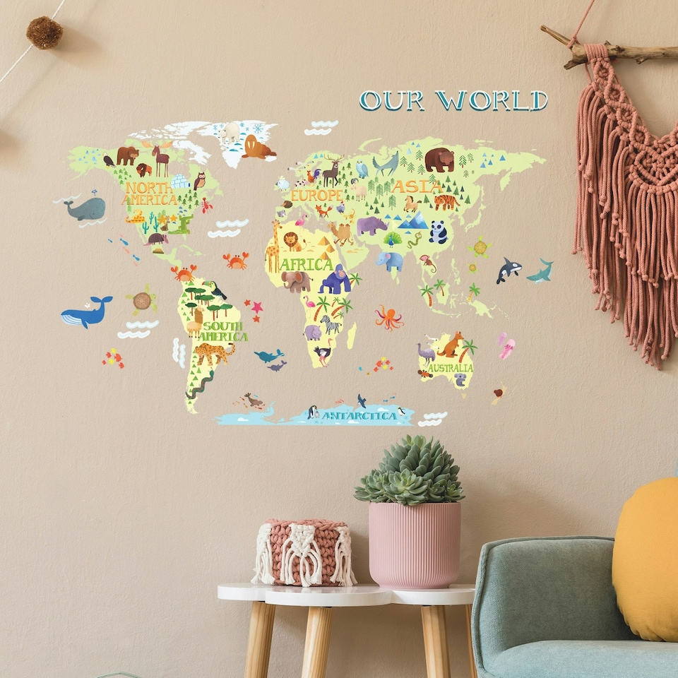 image 1 of RoomMates Koala & Sloth Giant Peel & Stick Wall Decals