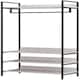 image 5 of Alva Open Wardrobe with 4 Shelves White | White Oak