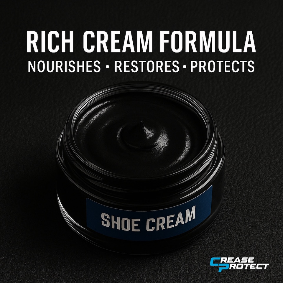 image 1 of Premium Shoe Cream - Moisturise, Nourish & Polish Leather Shoes - 50ml - Black (2 Pack)