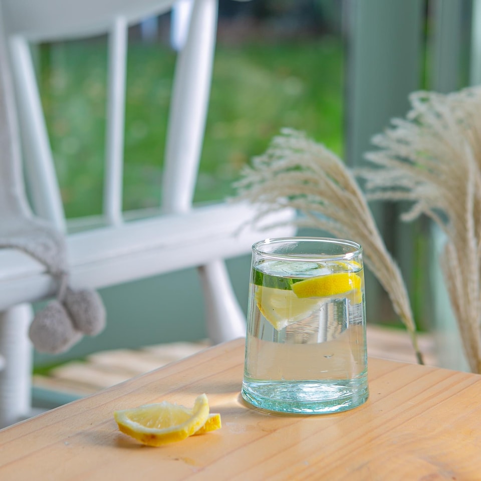 image 1 of Nicola Spring Merzouga Recycled Glass Tumblers - 260ml - Clear - Pack of 6 | Clear | Clear | 6