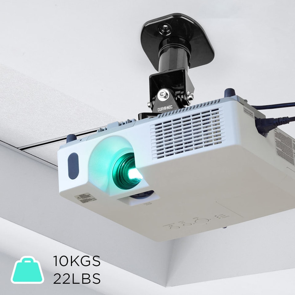 image 1 of Duronic PB01XB Universal Projector Mount Ceiling 10kg Capacity