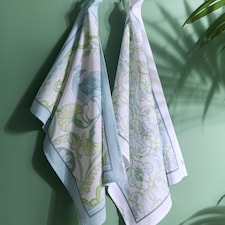 Laurence Llewelyn-Bowen Palm Court Tea Towel - Cotton - 2 Pack Green