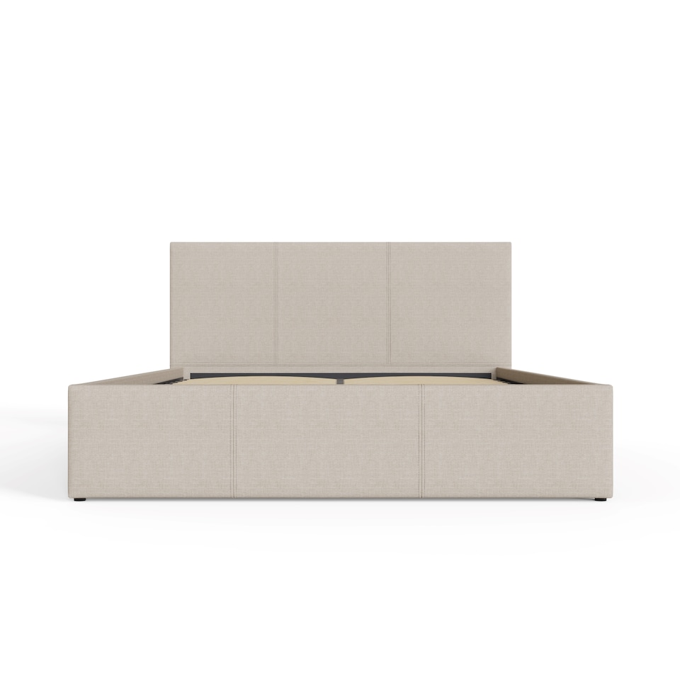 image 1 of End Lift Ottoman Storage Bed Double Natural | Cream | Natural