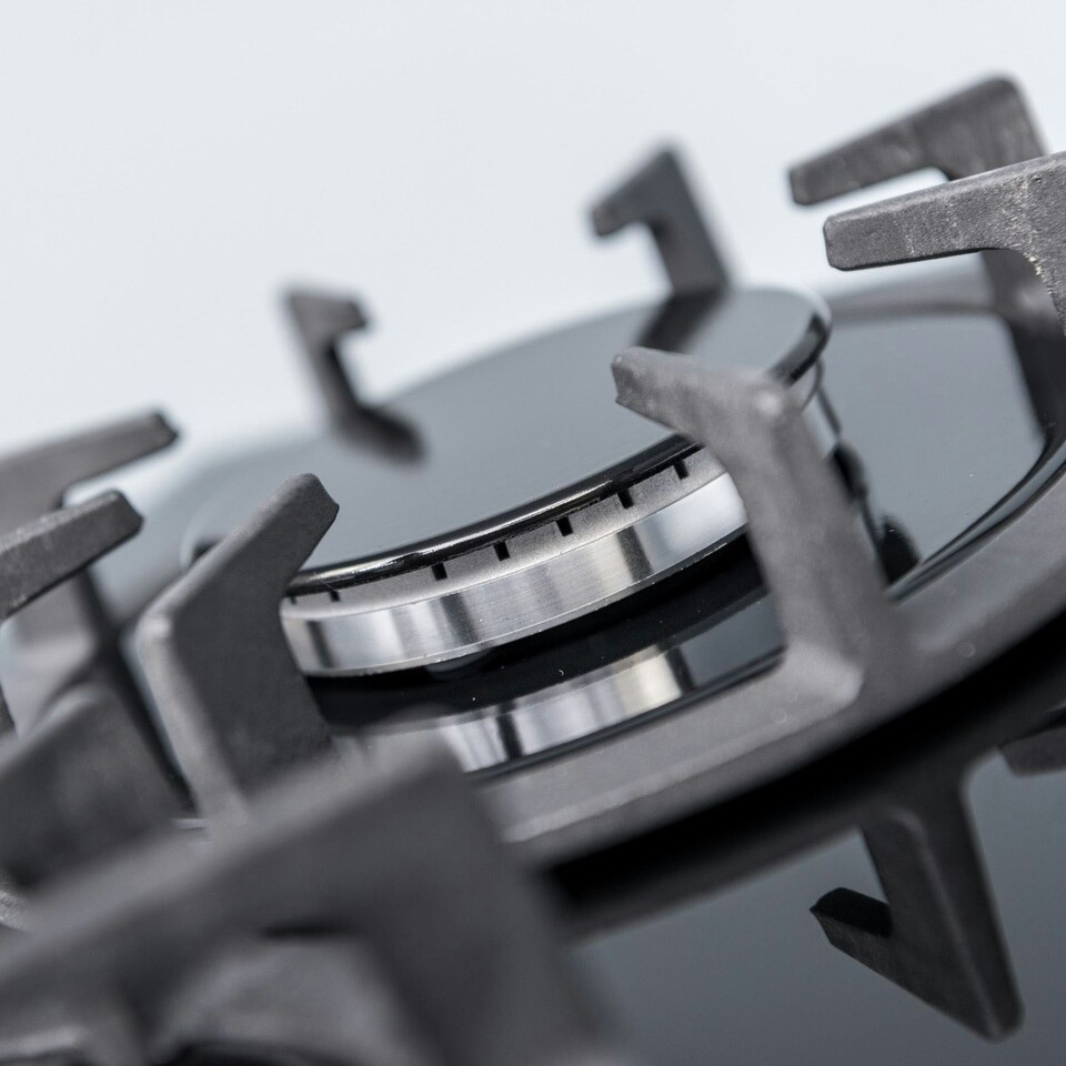 image 1 of SIA BGH30BL 30cm Black Gas On Glass Domino Hob