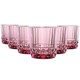 image 1 of Bormioli Rocco America '20s Water Glasses - 300ml - Lilac Rose - Pack of 6 | Pink | Lilac Rose
