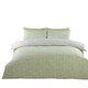image 1 of Helston Reversible Duvet Cover Set with Pillowcase Bedding Green | King