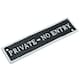 image 4 of Private No Entry Black Cast Iron Sign Plaque Door Wall House Gate Shop Cafe