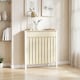 image 2 of HOMCOM Radiator Cover with Drawer and Vertical Slats Oak