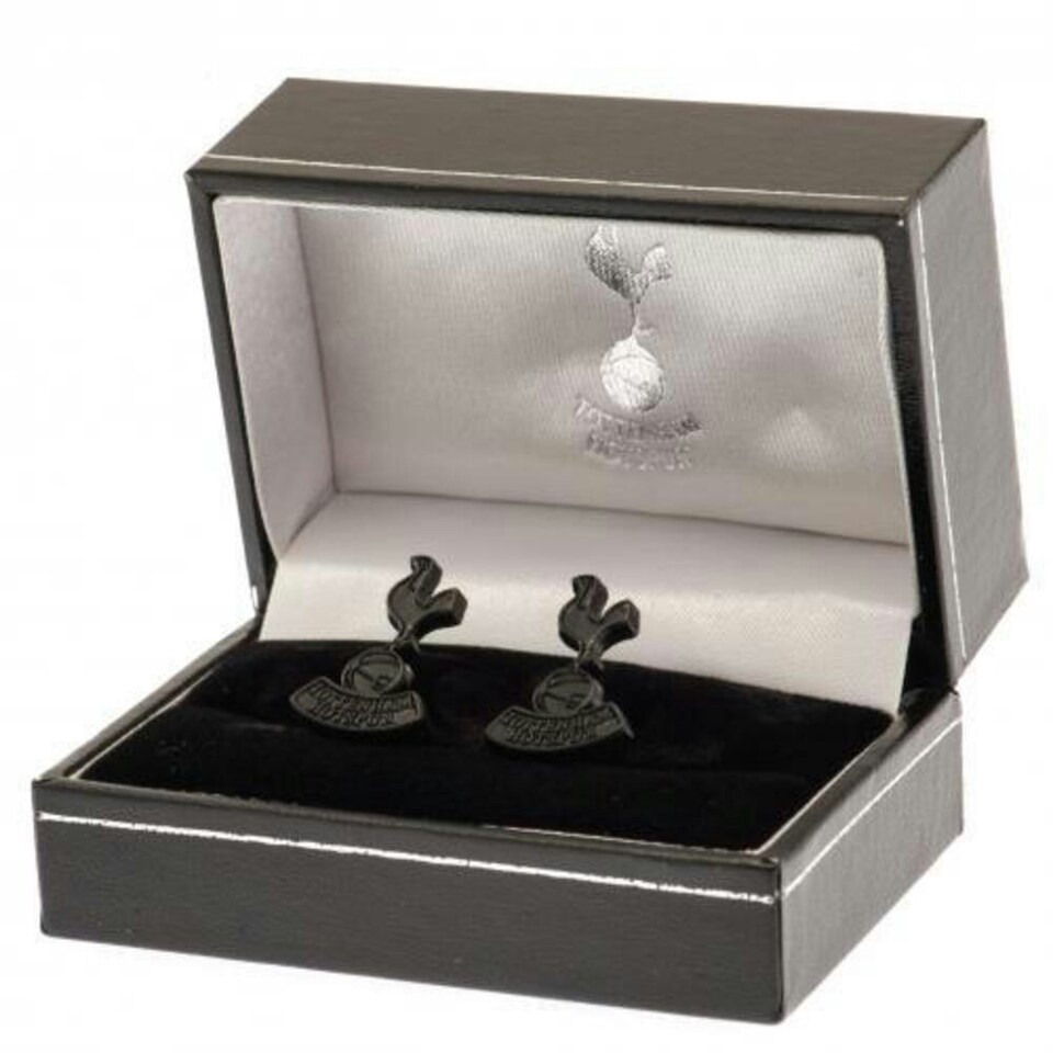 image 1 of Tottenham Hotspur FC Ion Plated Cufflinks - Black - One Size