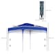 image 7 of Outsunny Pop Up Gazebo Foldable w/ Wheeled Carry Bag & 4 Weight Bags, Grey