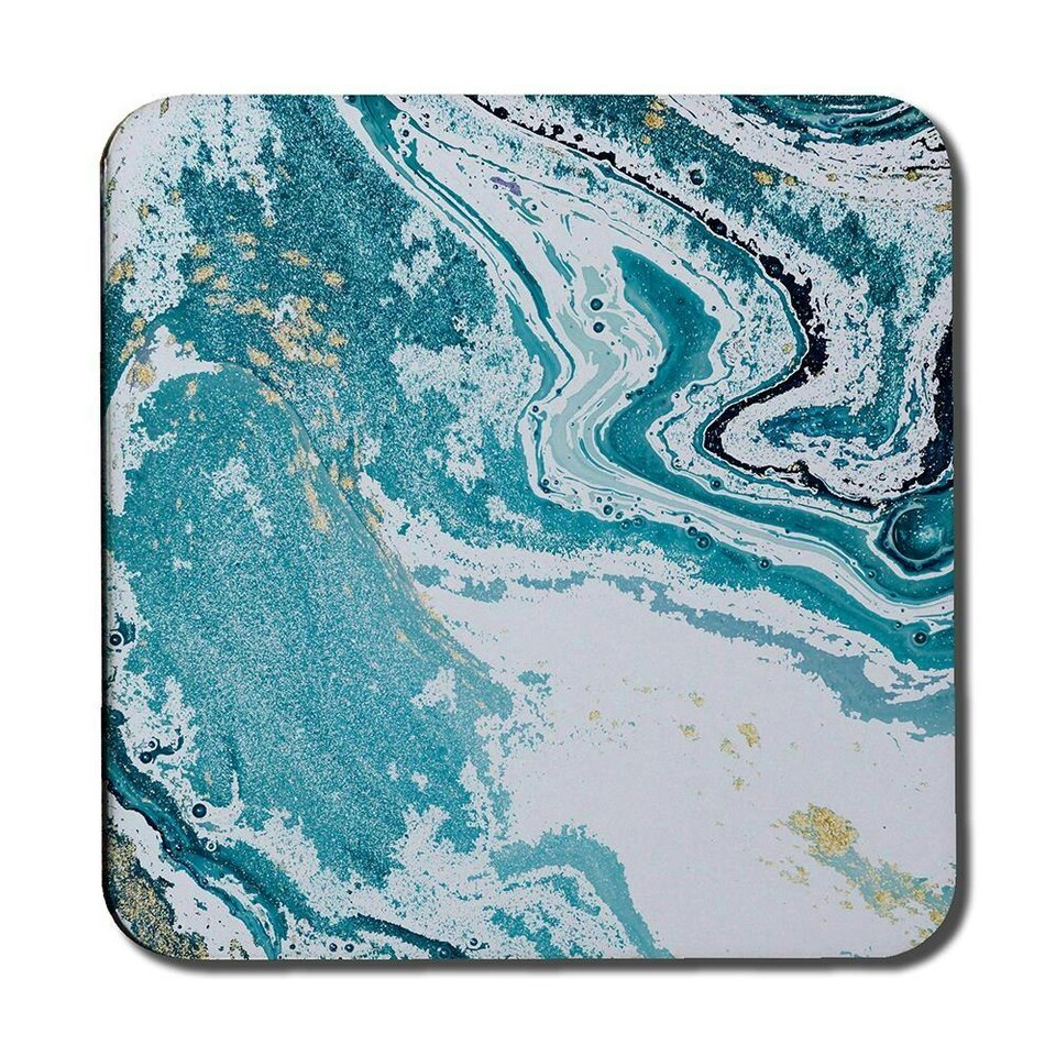 image 1 of Marble In Blue (Coaster)