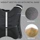 image 4 of HOMCOM 8KG Weighted Vest with Adjustable Straps, Pocket, Reflective Strips | Black