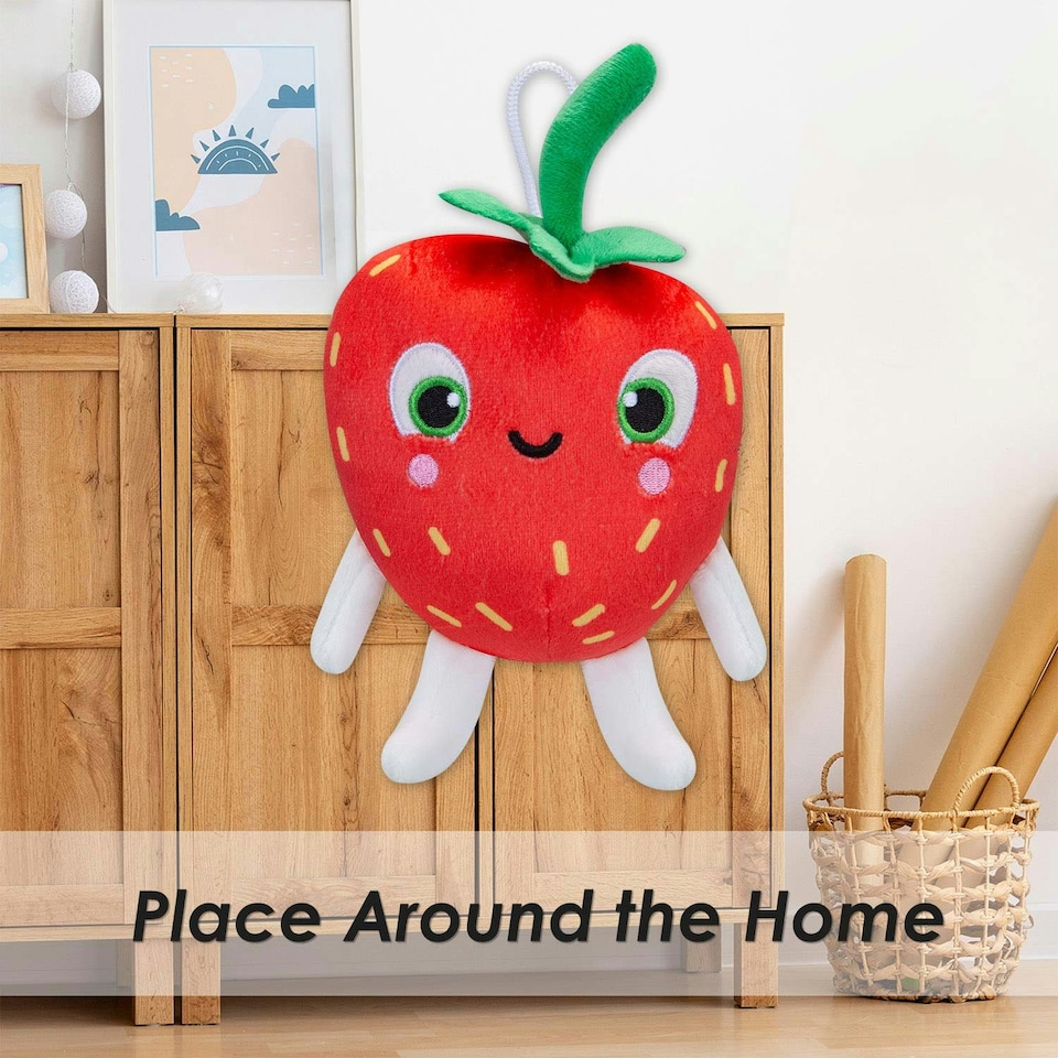 image 1 of Berry Boo Pinata Smashlings Soft Toy Cute Plushie Huggable Cuddly 15cm Red