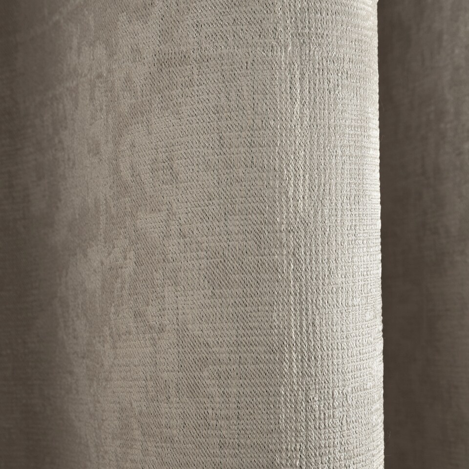 image 1 of Fusion Strata Eyelet Curtains Natural