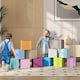 image 2 of HOMCOM 12 PCs Soft Play Blocks Soft Foam Toy Blue | Blue | Blue