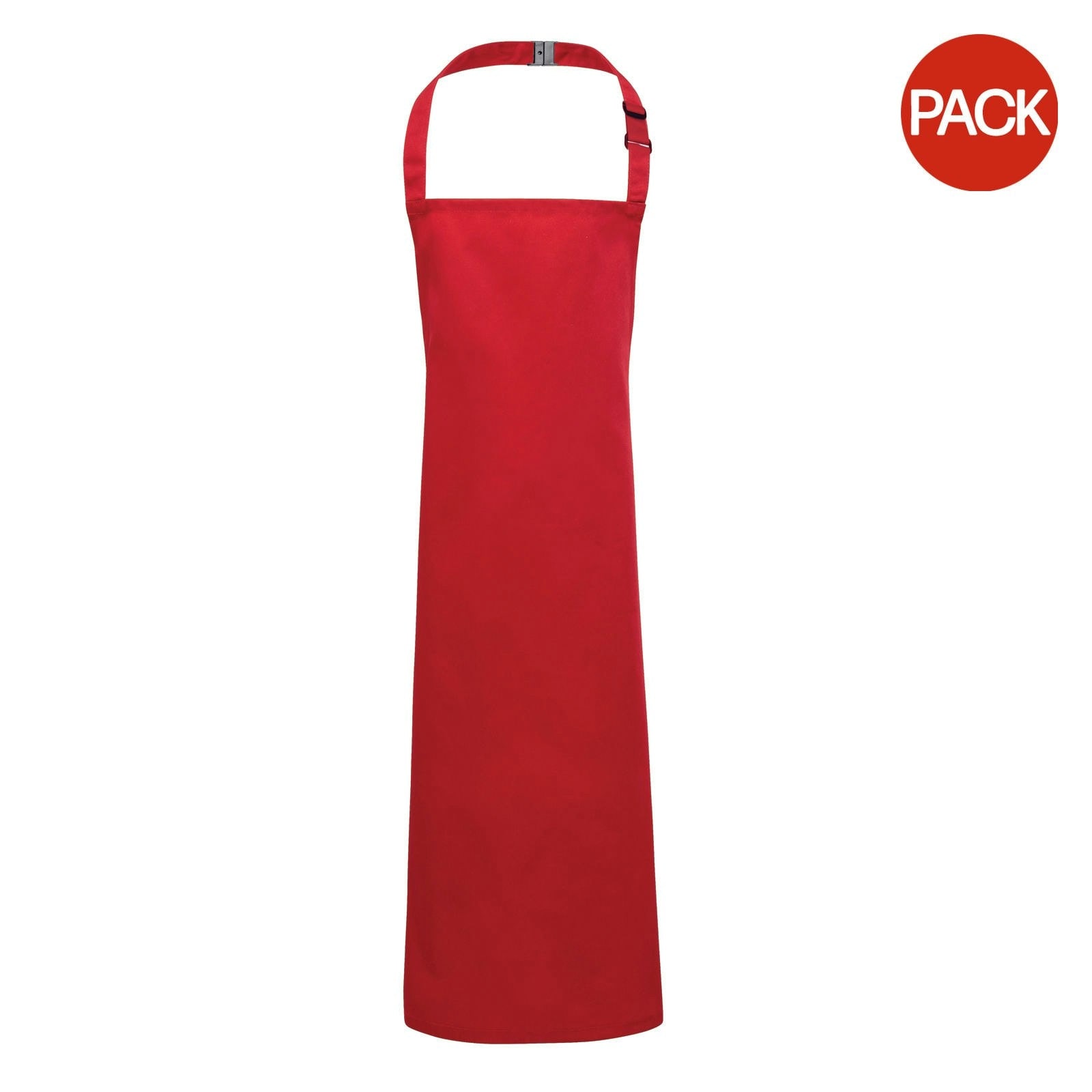 Premier Childrens/Kids Bib Apron (Pack of 2) - Red - Junior