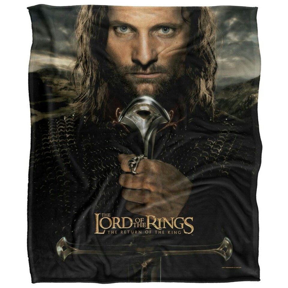 image 1 of Lord Of The Rings Aragorn Blanket - Multicoloured - One Size