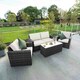 image 3 of Luxury Rattan 4 Seater Sofa Set with Coffee Table in Stone