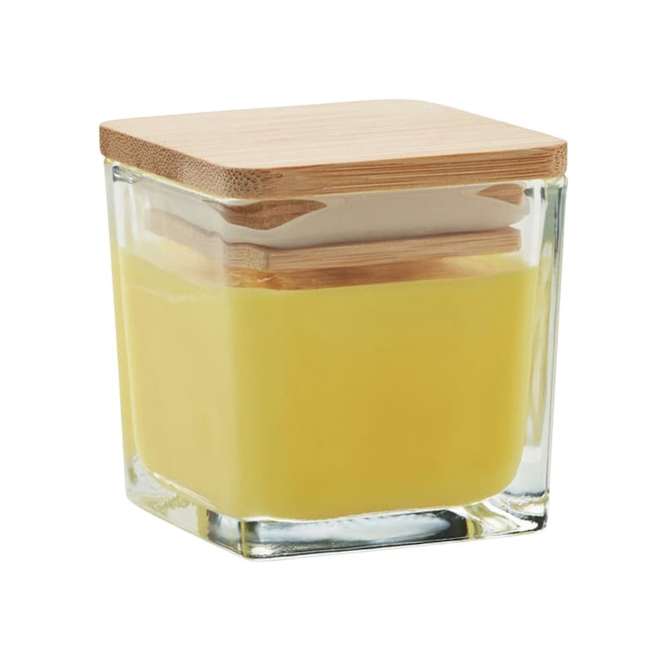 image 1 of MidOcean Pila Lemon Square Scented Candle - Yellow - One Size | Yellow