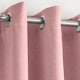 image 2 of Vogue Blush Curtains 90 x 54 inch (229 x 137 cm) Room Darkening Eyelet Thermal Noise Reducing Curtains for Bedroom and Living Room