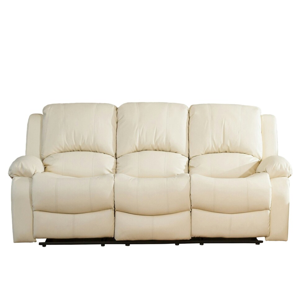 image 1 of Glendale 3 Seat Reclining Sofa - Cream