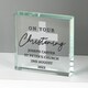 image 2 of Personalised On Your Christening Crystal Token Clear | One Size