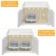 image 6 of Yaheetech Cat Decorative Litter Box White | One Size