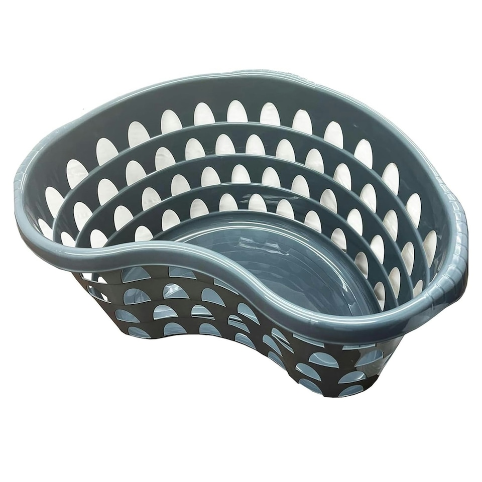 image 1 of 2 x Slate Blue High Grade Storage Hipster Baskets Organiser For Laundry Rooms & Bathrooms Blue