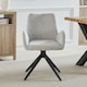 image 3 of Set of 2 Giarre Fabric Dining Chairs - Beige