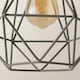 image 5 of ValueLights Modern Geometric Grey Metal Cage Ceiling Pendant Light Shade