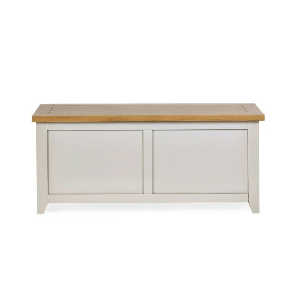 image 1 of Classic Elephant Grey Storage Bench | Brown | Brown