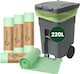 image 1 of ECONX 220L X 10 Compostable Wheelie Bin Liners Bags Biodegradable Refuse Sacks Waste Bag