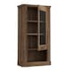 image 3 of Corona 1 Door  Wall Display Cabinet in Tabak Oak