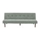 image 1 of Living and Home Modern Convertible Sofa Bed with Wooden Legs - Grey