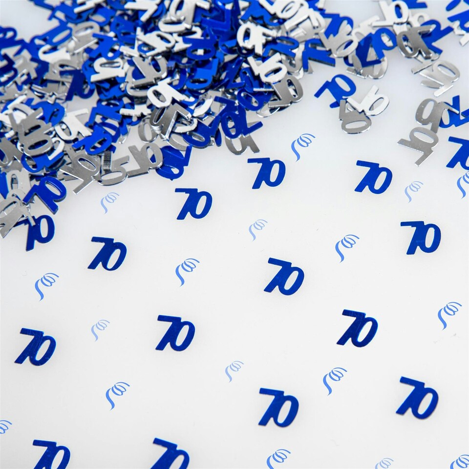 image 1 of 3 Packs of Happy Birthday Blue Colour Confetti