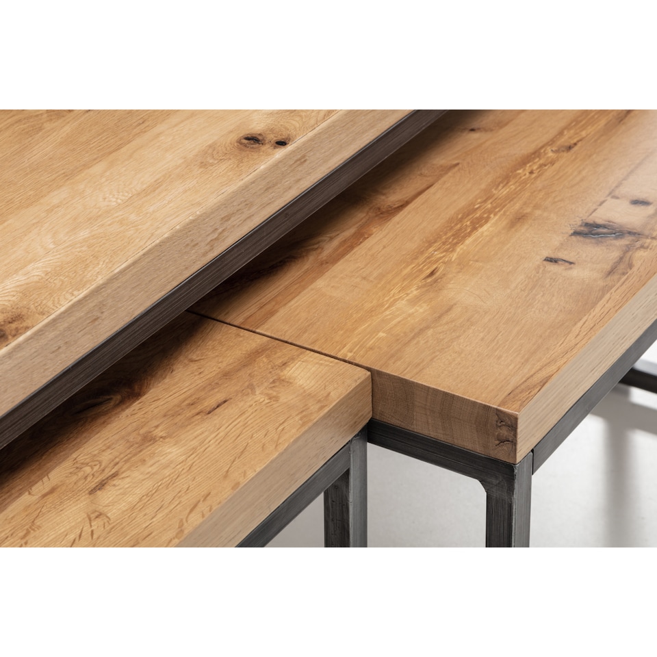 image 1 of Brooklyn Nesting Coffee Tables - Oak