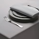 image 2 of Belledorm Amalfi Rectangular Table Cloth - Medrite Grey - 178 x 366cm