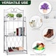 image 4 of Outsunny 3-Tier Metal Folding Plant Stand Display Rack Bookshelf Unit Outdoor