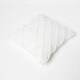 image 5 of Homescapes Geometric Diamond White Tufted Cotton Cushion - 45 x 45 cm | White | 1