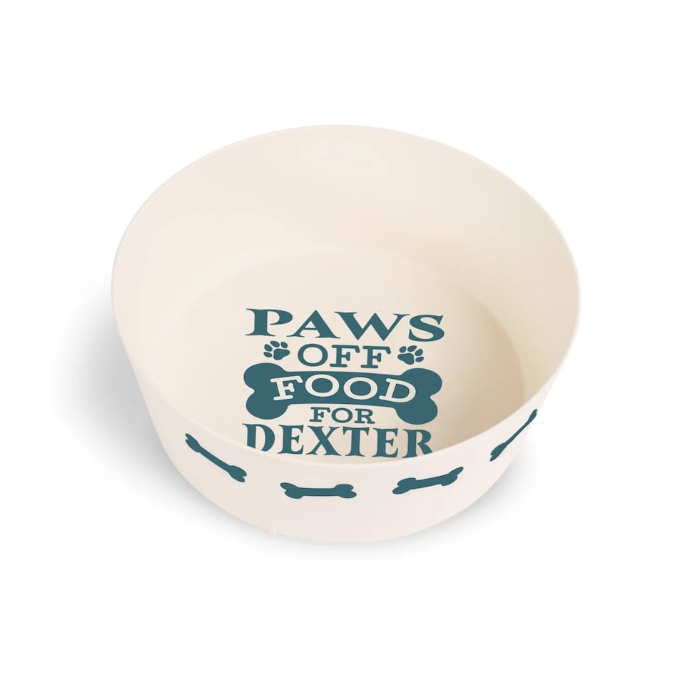 image 1 of Pre-personalised Dog Bowl Featuring Popular Names, Breeds and Captions - Frankie - Over 60 Titles Available