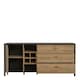 image 4 of High Rock (Large) Sideboard in Matt Black/Riviera Oak