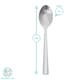 image 3 of Argon Tableware Tondo Stainless Steel Teaspoons - 14cm - Pack of 6
