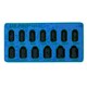 image 1 of 3/8in Drive Shallow Stubby Metric Sockets 6 Sided Single Hex 7mm - 19mm 13pc