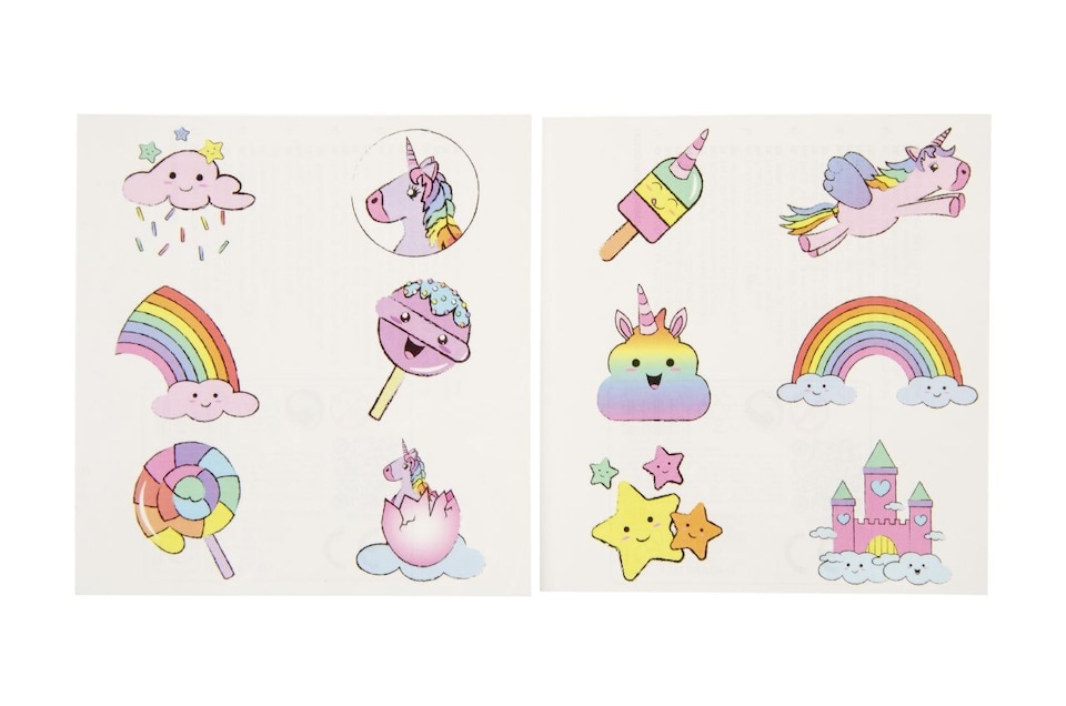 image 1 of 72 Pieces Unicorn Tattoos