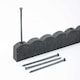 image 3 of Recycled Rubber Scallop Garden Edging Border - Grey - Pack of 6 | Grey | Grey | Pack of 6 | 1