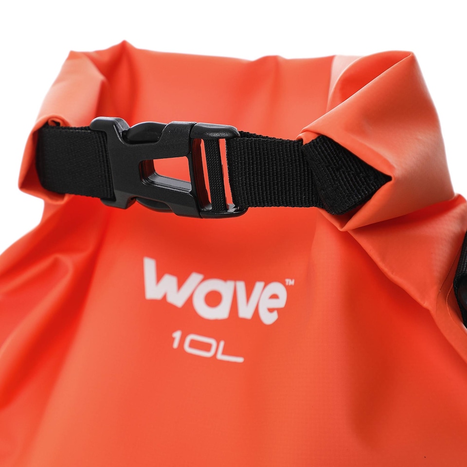 image 1 of Wave Waterproof PVC Dry Bag, Orange, 10L